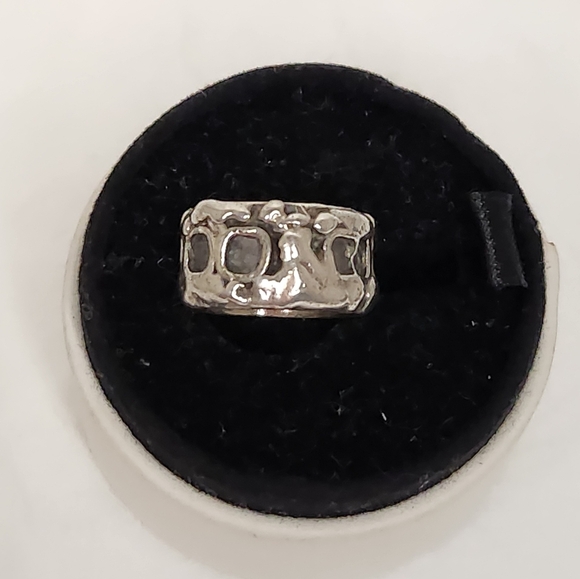 Vintage 50s Silver Pinky Ring - Picture 1 of 7